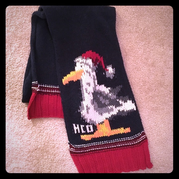 RARE Vintage Hollister Santa seagull knit scarf - Picture 2 of 4